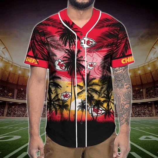Kansas City Chiefs Tropical Baseball Jersey Gifts for Fans - lylyprint.com T-Shirts, Hoodie, Sweatshirt (Image 5)