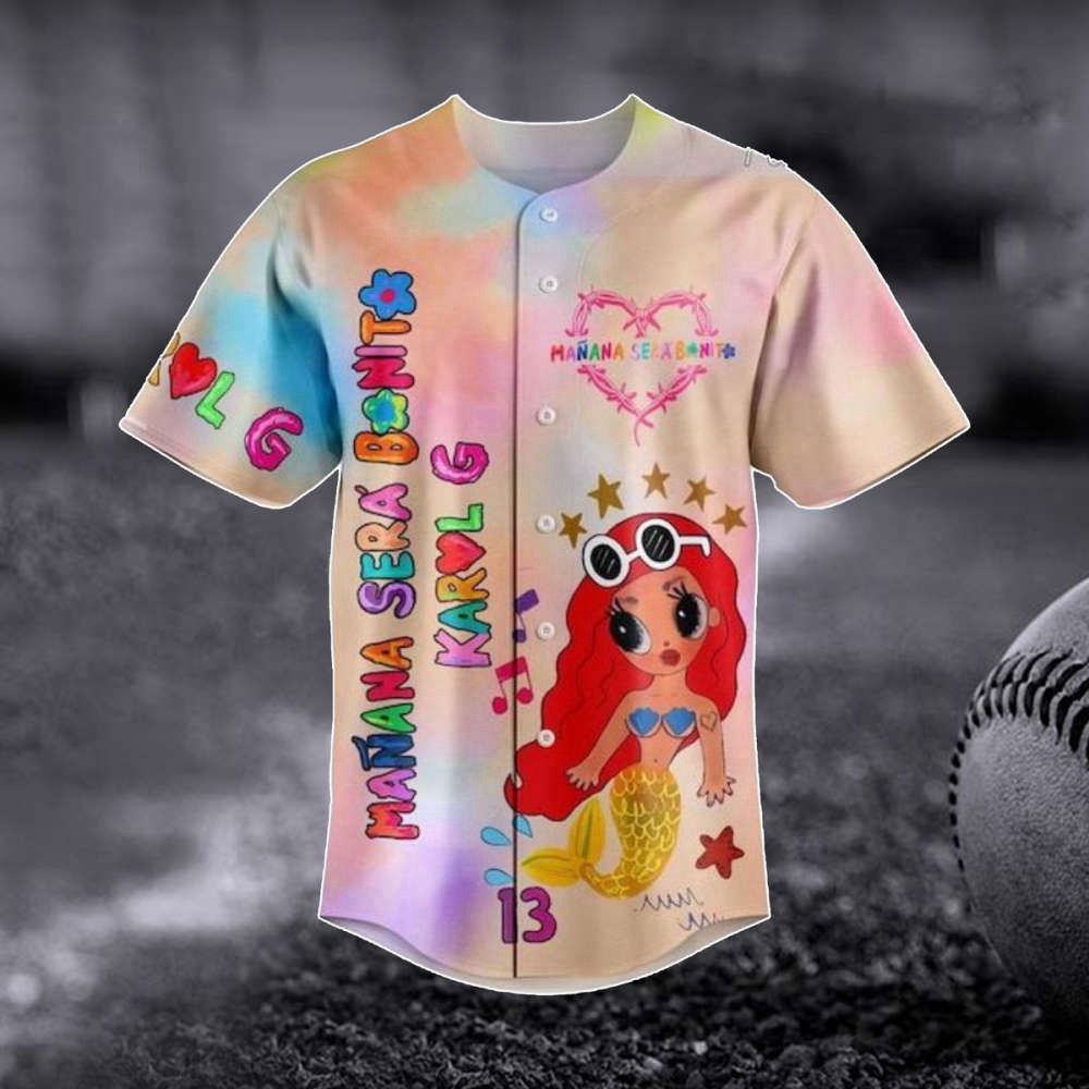 Karol G Baseball Jersey: La Bichota 3D Shirt & New Album Merch - Perfect Gift for Fans (Image 2)