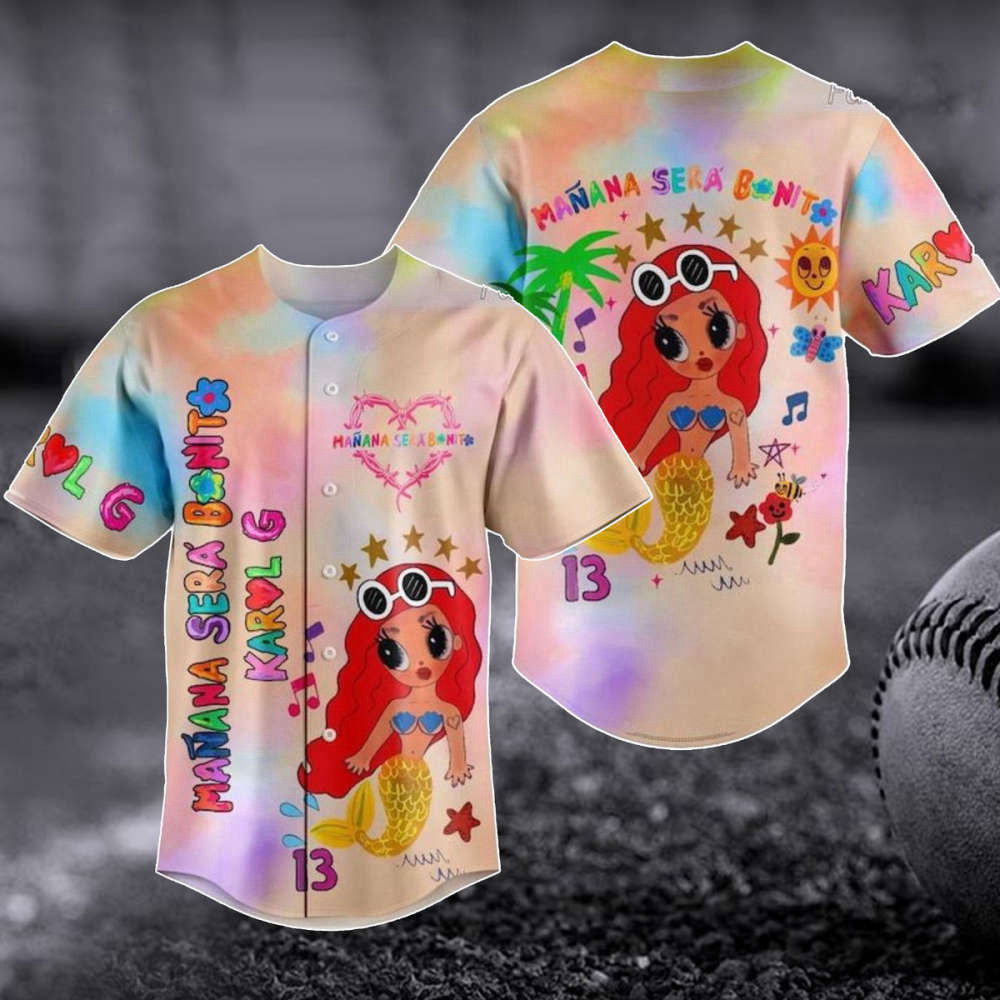 Karol G Baseball Jersey: La Bichota 3D Shirt & New Album Merch - Perfect Gift for Fans (Image 1)