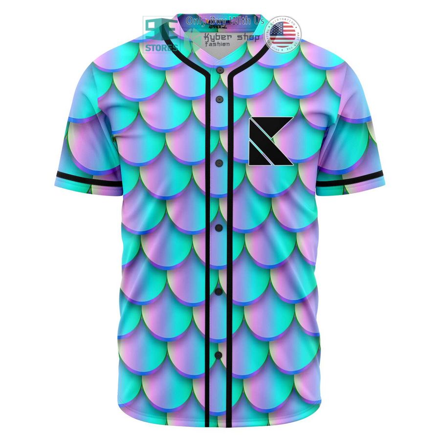 BEST Kaskade Krew Mermaid pattern Baseball Jersey