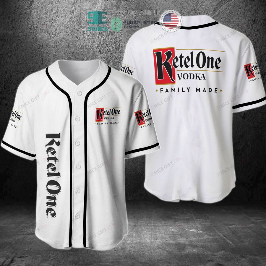BEST Ketel One Vodka Family Made white Baseball Jersey