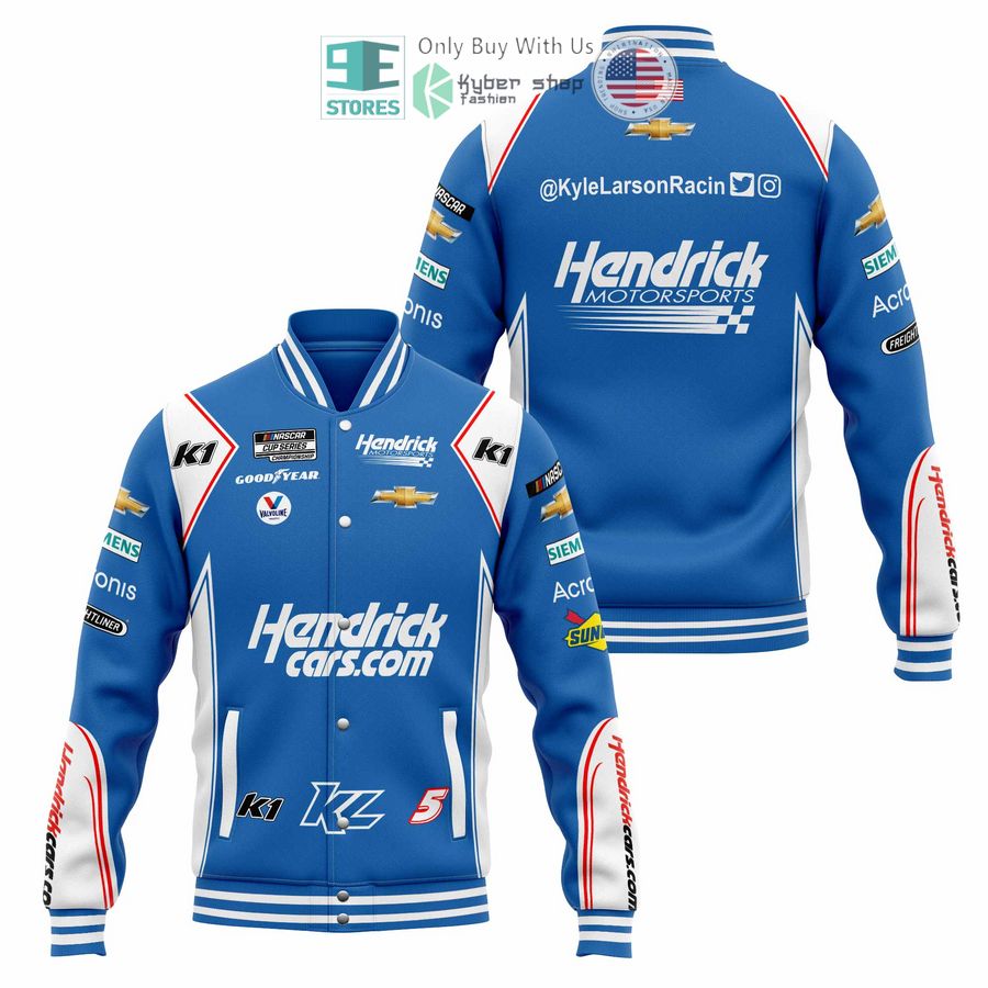 BEST Kyle Larson Hendrick Baseball Jacket