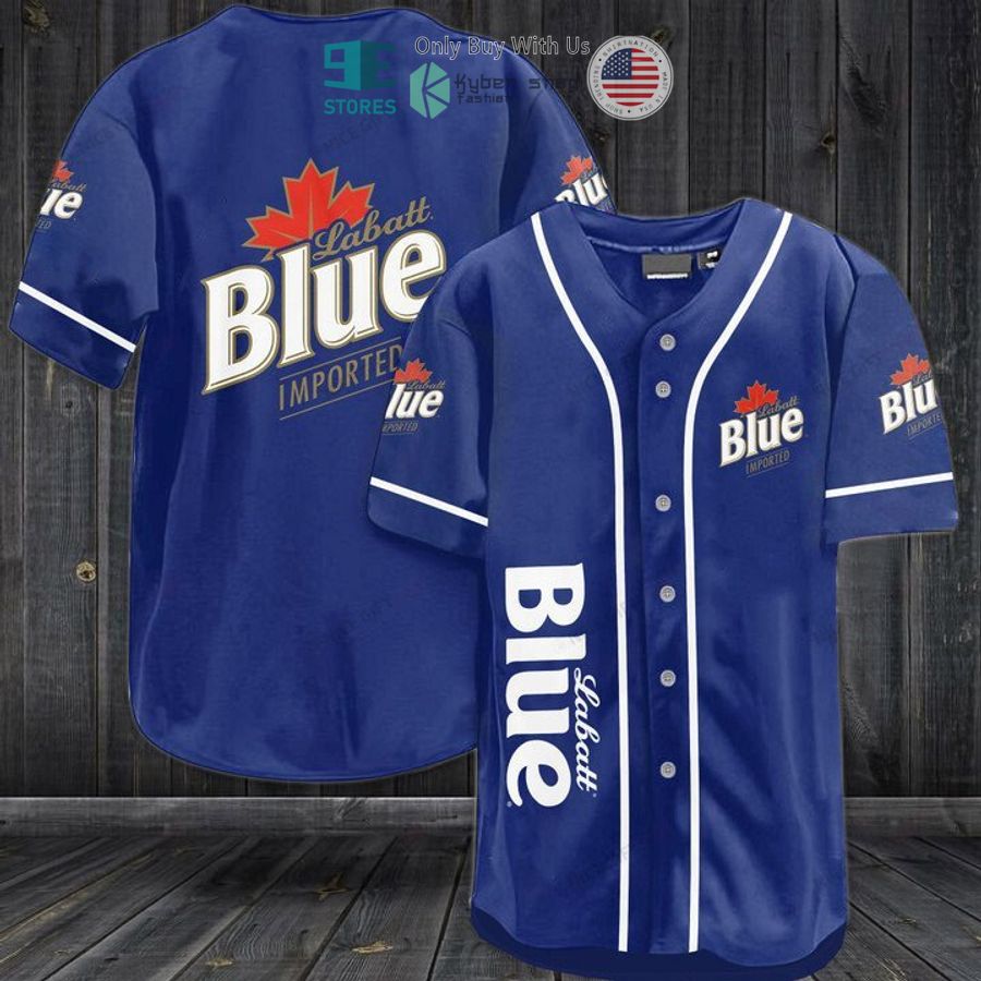 BEST Labatt Blue logo blue Baseball Jersey