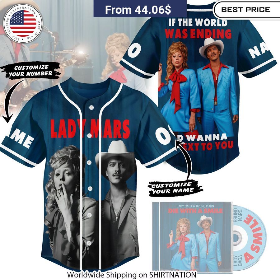 Lady Mars If The World Was Ending I'd Wanna Be Next To You Baseball Jersey