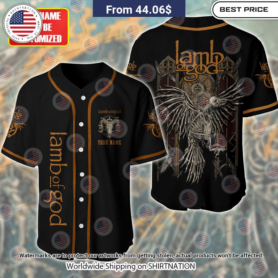 Lamb Of God Omens Baseball Jersey