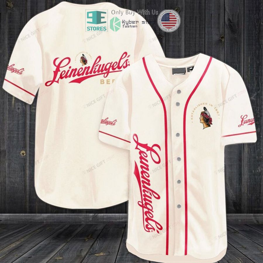 BEST Leinenkugel's Beer White Baseball Jersey