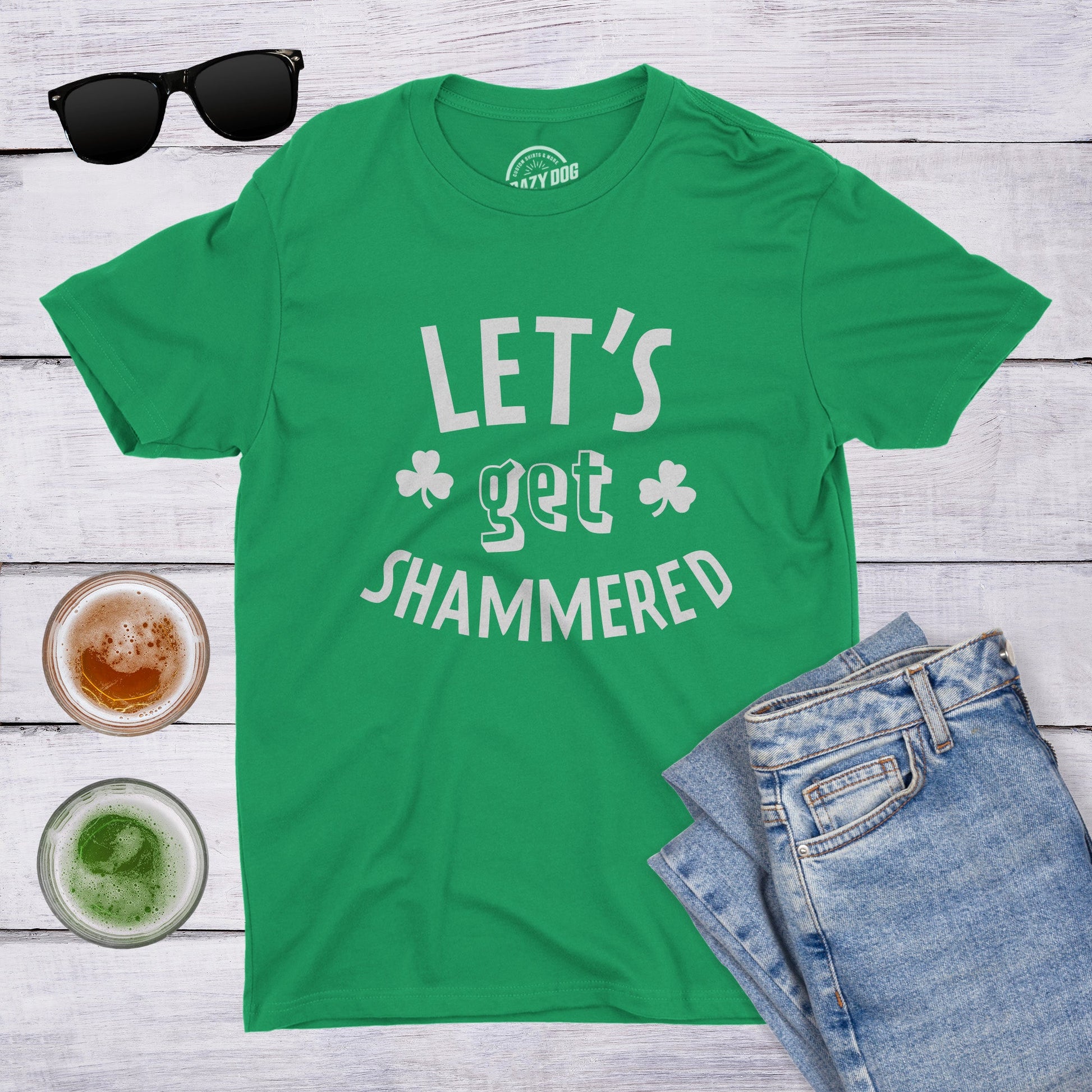 Shammered Men's T Shirt Hoodie, Sweatshirt | WearSparks.com (Image 3)