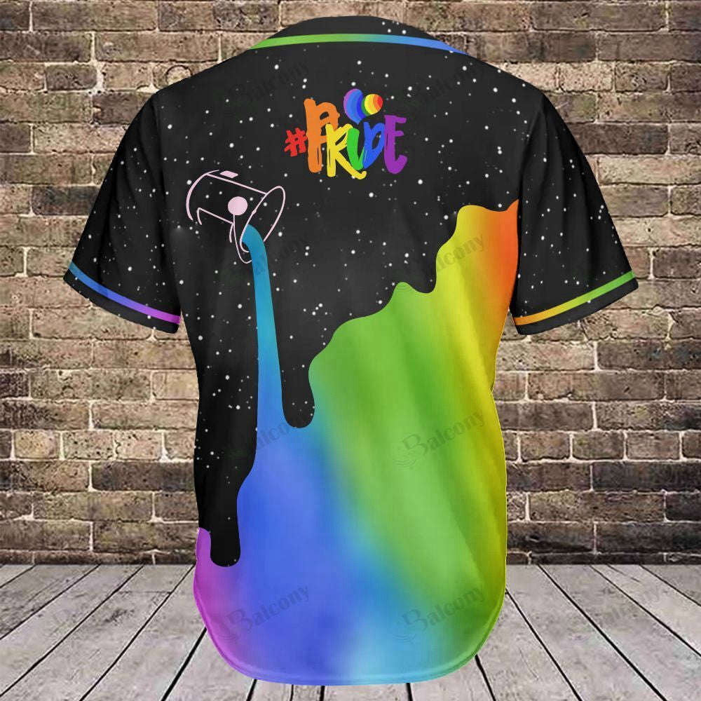 LGBT Pride Baseball Jersey – 3D Printed Baseball Tee QT206210Td