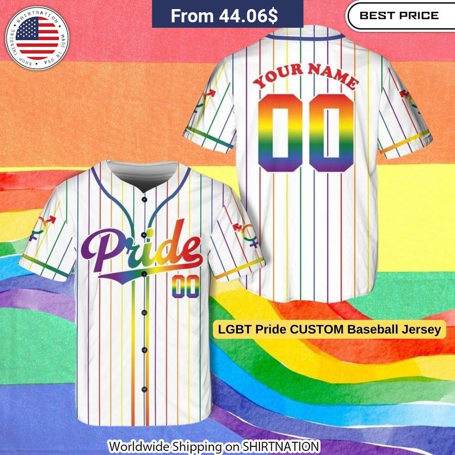 LGBT Pride CUSTOM Baseball Jersey