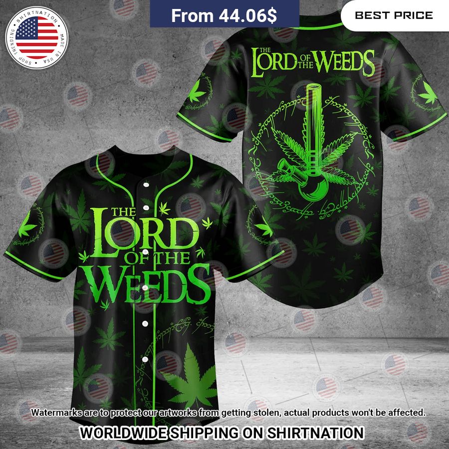 Lord Of The Weed Baseball Jersey