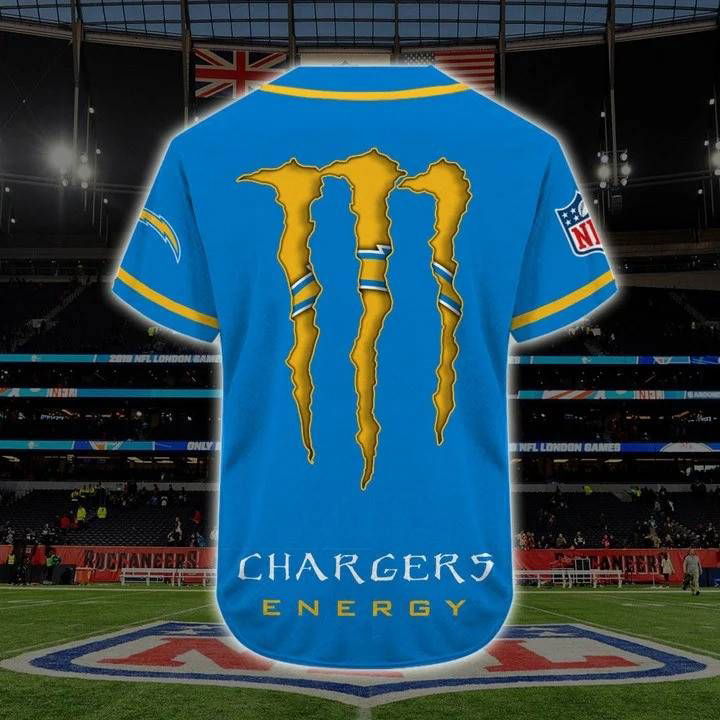 Los Angeles Chargers Personalized Baseball Jersey Gift for Men Dad - lylyprint.com T-Shirts, Hoodie, Sweatshirt (Image 3)