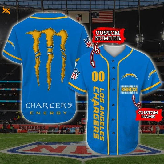 Los Angeles Chargers Personalized Baseball Jersey Gift for Men Dad - lylyprint.com T-Shirts, Hoodie, Sweatshirt (Image 1)