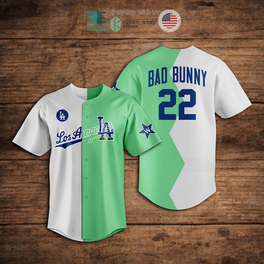 BEST Los Angeles Dodgers Bad Bunny 22 Baseball Jersey