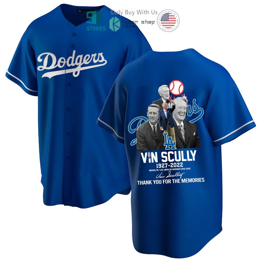 BEST Los Angeles Dodgers Vin Scully Baseball Jersey