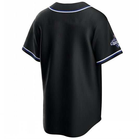 los angeles dodgers black lights out 2025 world series champions jersey Style 1
