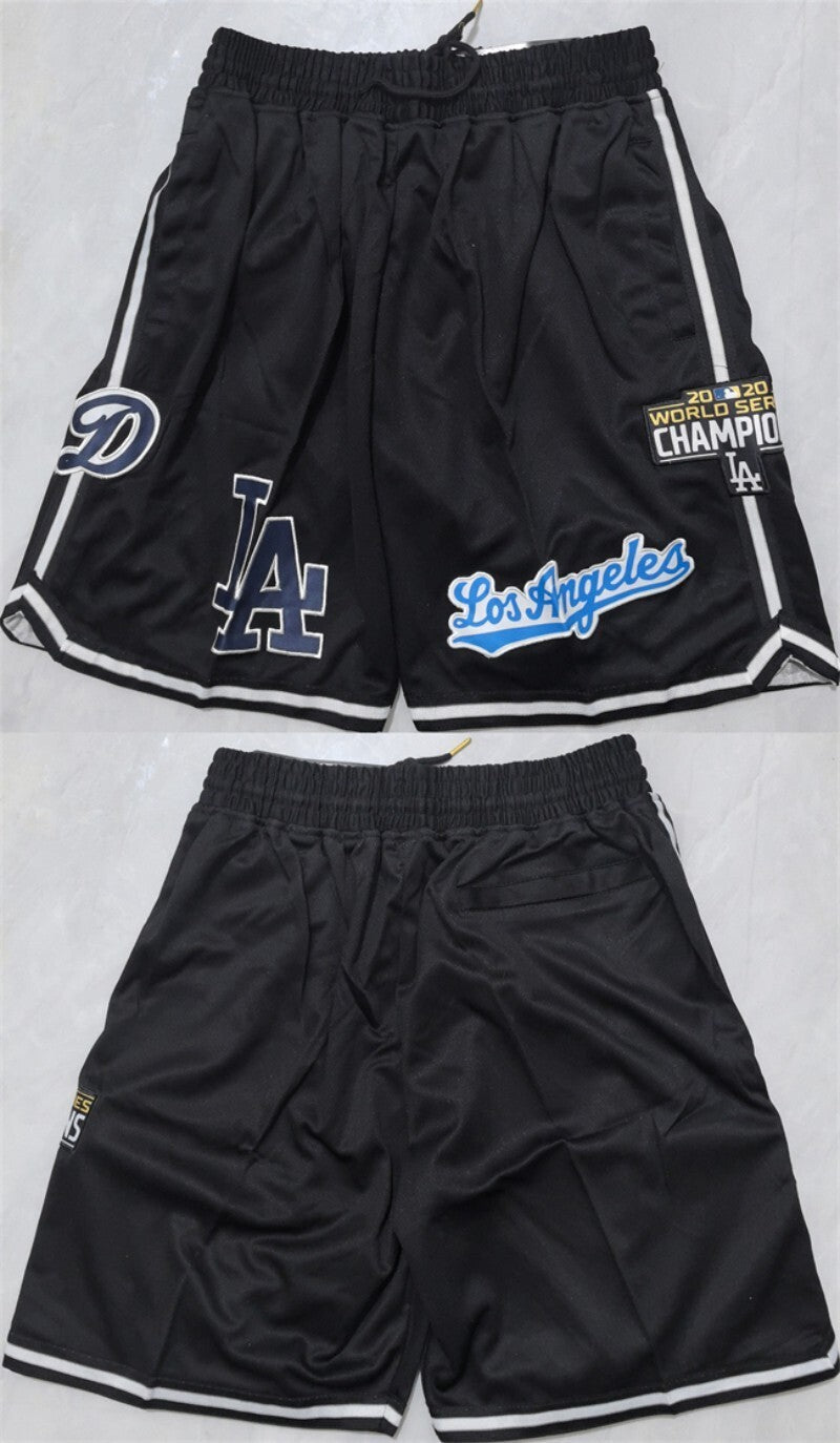los angeles dodgers black shorts (run small)001