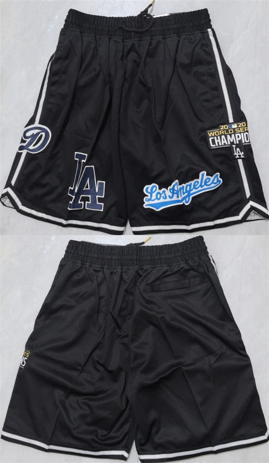 los angeles dodgers black shorts (run small)001