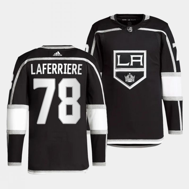 los angeles kings #78 alex laferriere home black jersey