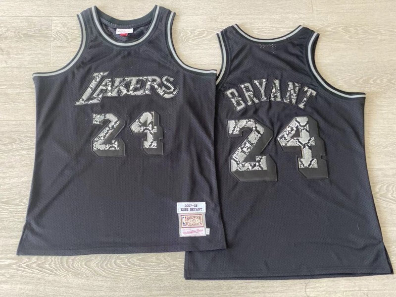 los angeles lakers leather snakeskin kobe bryant 2006-07 jersey Style 2