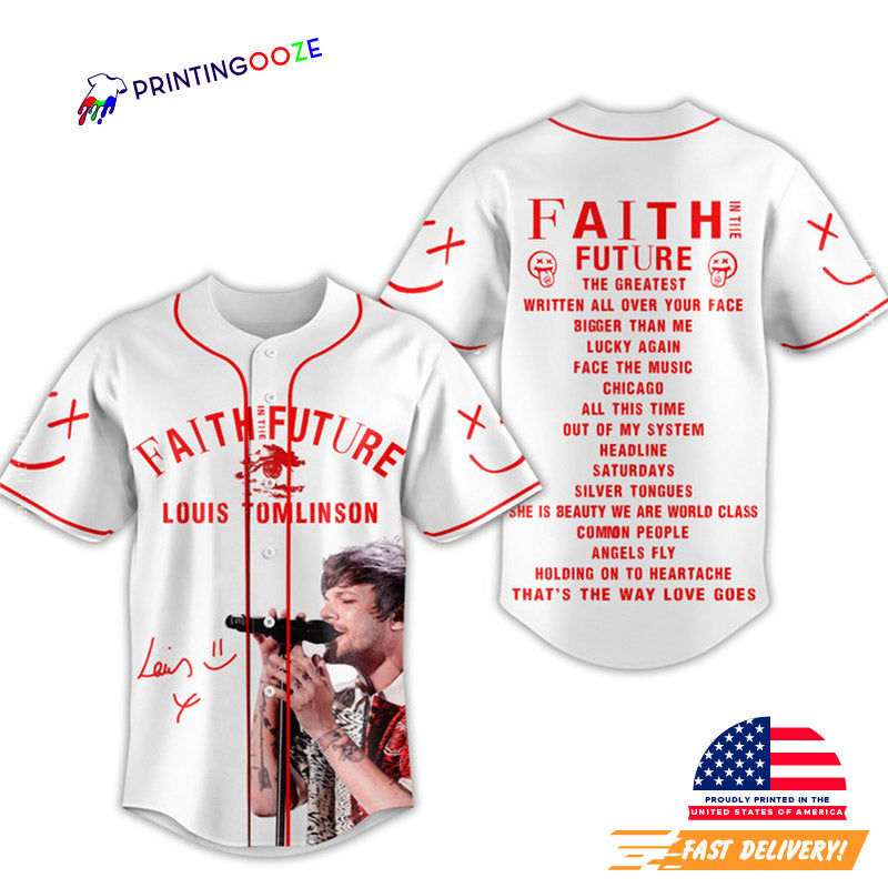 Louis Tomlinson 2023 Tour Playlist Baseball Jersey
