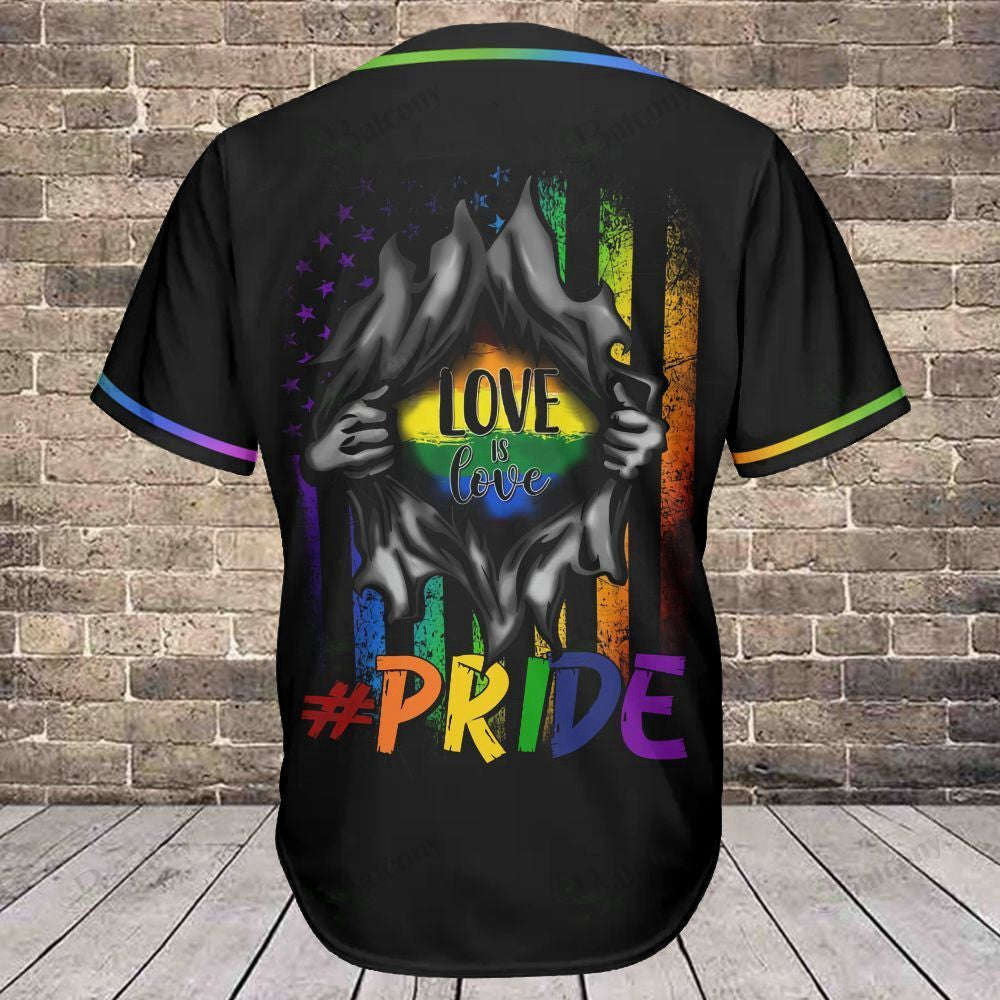 Love is Love Baseball Jersey 301: LGBT Baseball Tee for All-Inclusive Fans