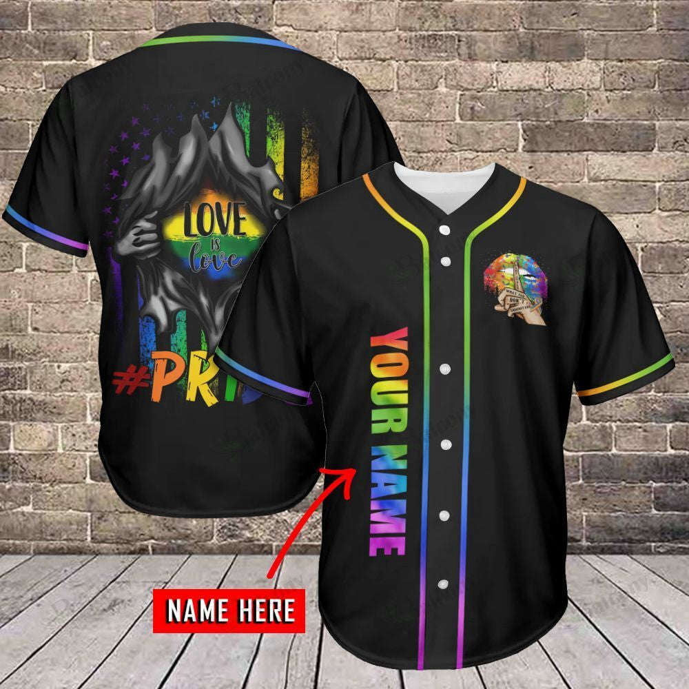 Love is Love Baseball Jersey 301: LGBT Baseball Tee for All-Inclusive Fans