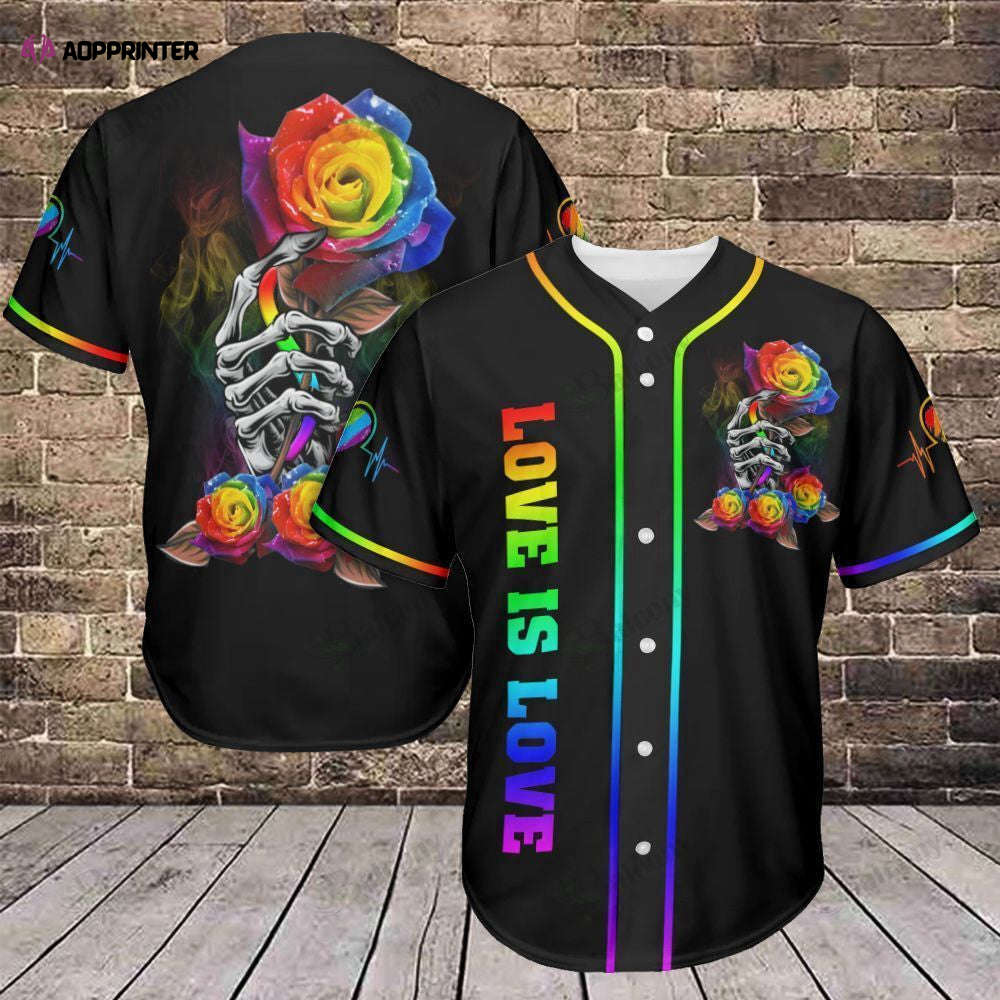 Love is Love Baseball Jersey – LGBT Baseball Tee Shop Now! - Aopprinter Hoodie, Sweatshirt | WearSparks.com