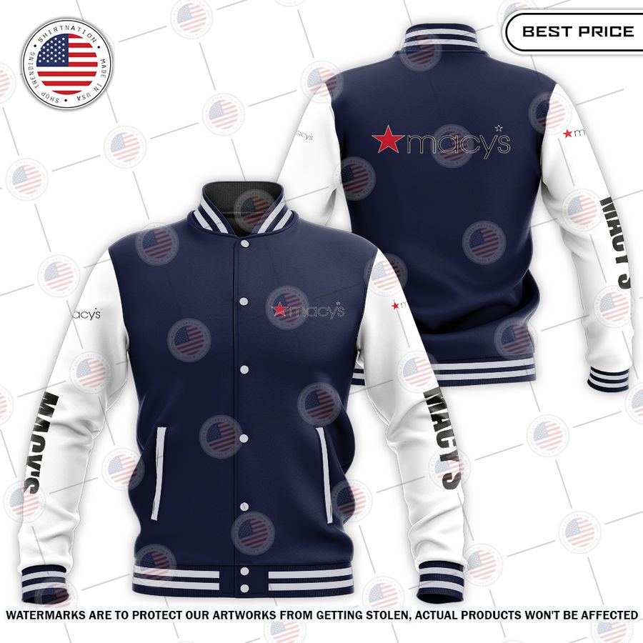 NEW Macy's Baseball Jacket