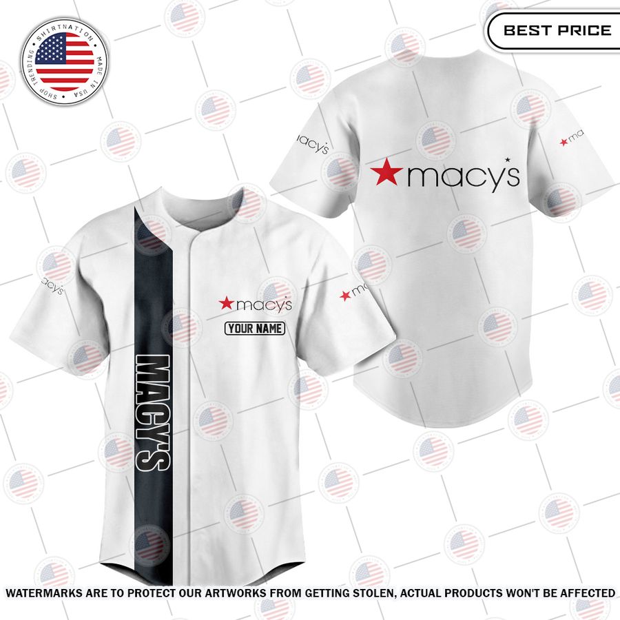 NEW Macy's Custom Baseball Jersey