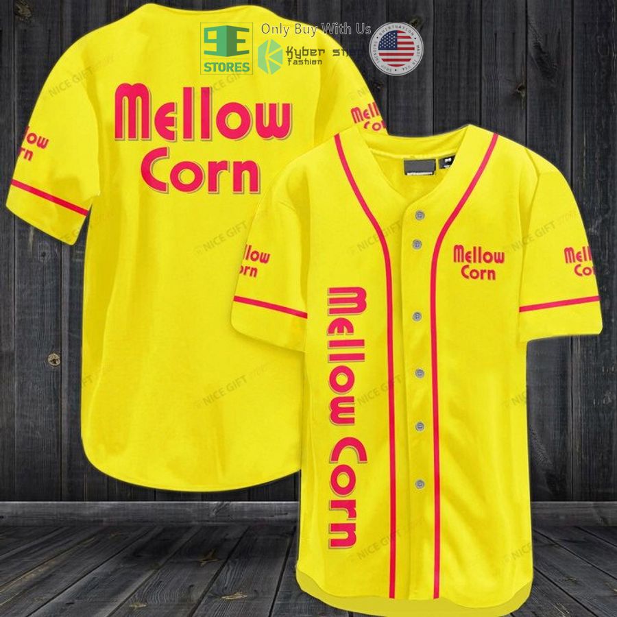 BEST Mellow Corn logo yellow Baseball Jersey