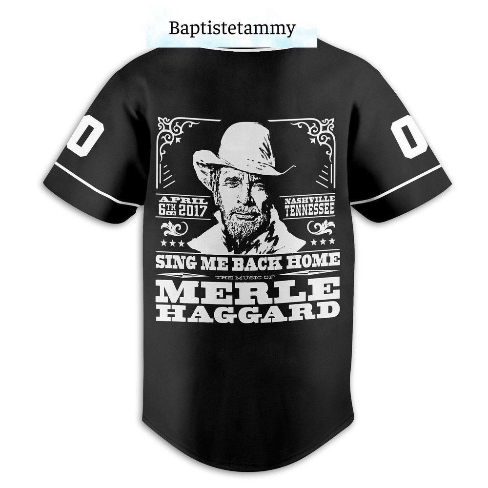 Merle Haggard Baseball Jersey For Men Women, Sing Me Back Home Jersey - lylyprint.com T-Shirts, Hoodie, Sweatshirt (Image 2)