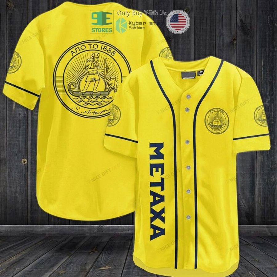 BEST Metaxa logo yellow Baseball Jersey