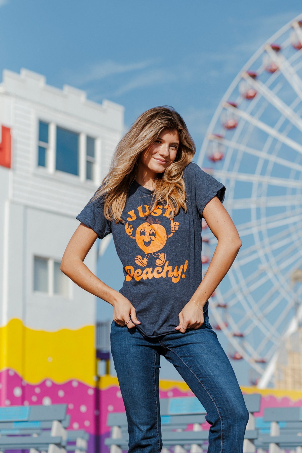Just Peachy Women's T Shirt Hoodie, Sweatshirt | WearSparks.com (Image 3)