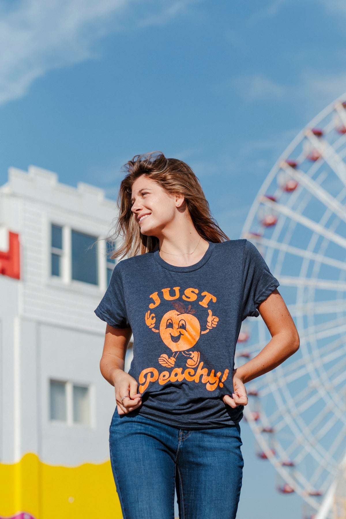 Just Peachy Women's T Shirt Hoodie, Sweatshirt | WearSparks.com (Image 4)