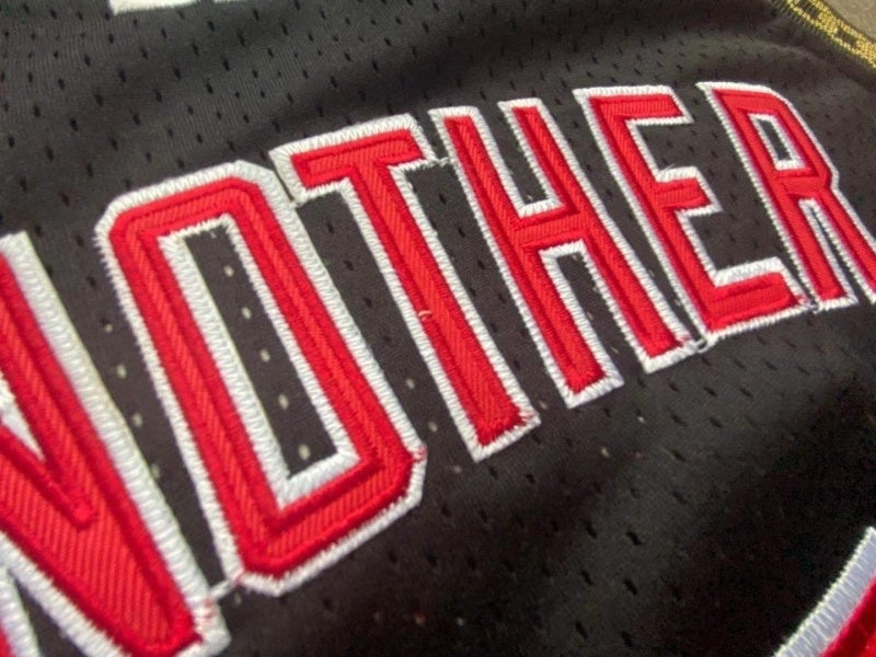 miami heat #1 another brxm&n authentic jersey black brmn Collaboration Heat 1 Black Embroidered Jersey Style 5