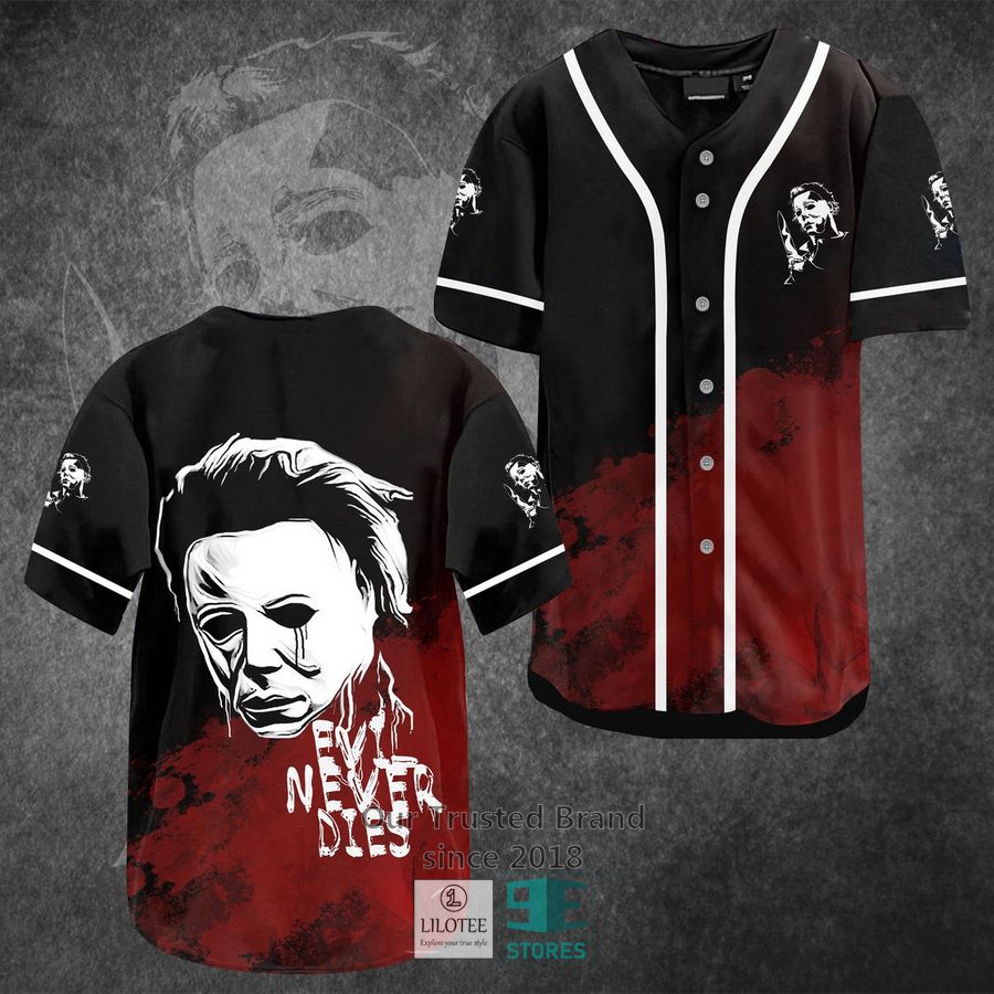 Michael Myers Evil never dies Horror Movie Baseball Jersey