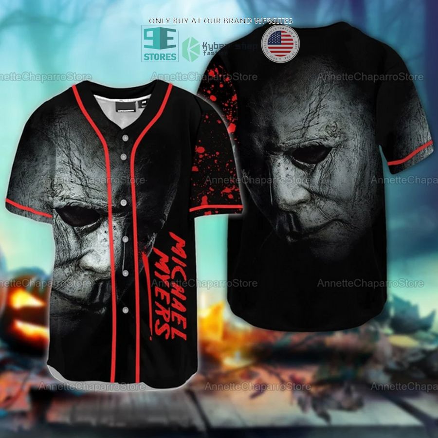 BEST Michael Myers Face black Baseball Jersey