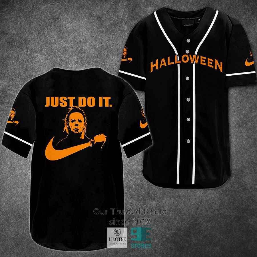 Michael Myers Just Do It Horror Movie Baseball Jersey
