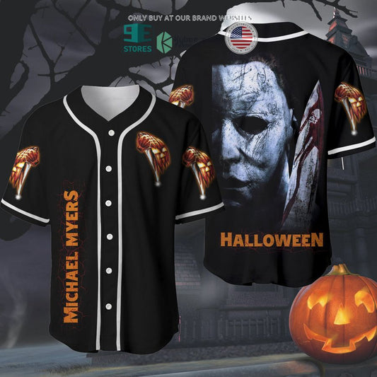 BEST Michael Myers pumpkin Halloween Baseball Jersey