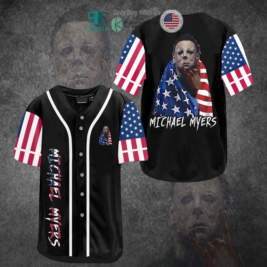 BEST Michael Myers United States Flag Baseball Jersey