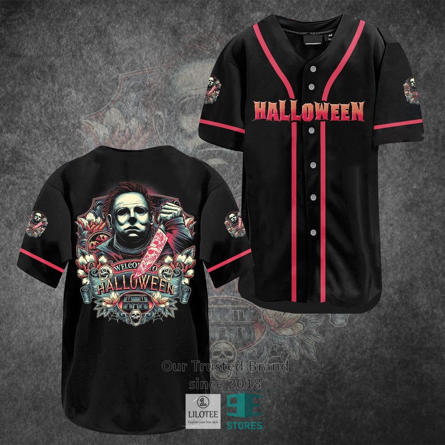 Michael Myers Welcome to halloween Horror Movie Baseball Jersey