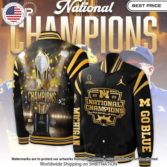 Michigan Wolverines 23/24 National Champions Baseball Jacket