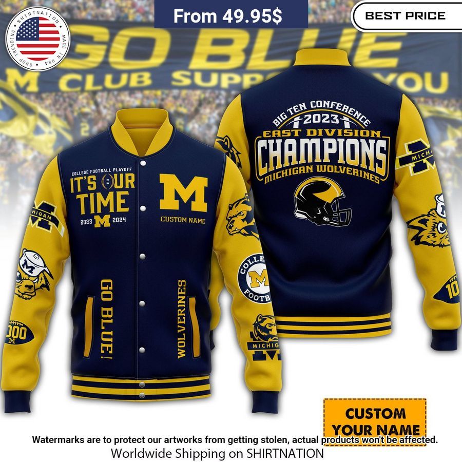 Michigan Wolverines It's Our Time Baseball Jacket