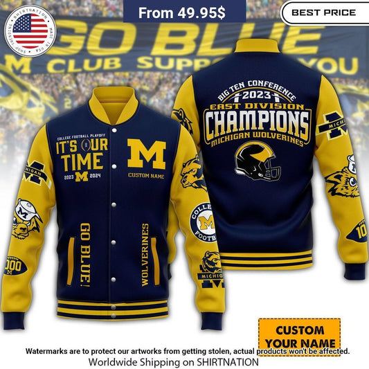 Michigan Wolverines It's Our Time Baseball Jacket