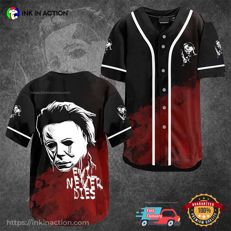 Mike Myers Mask Evil Never Dies Baseball Jersey