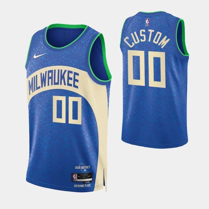 milwaukee bucks custom 2023-24 city edition swingman jersey