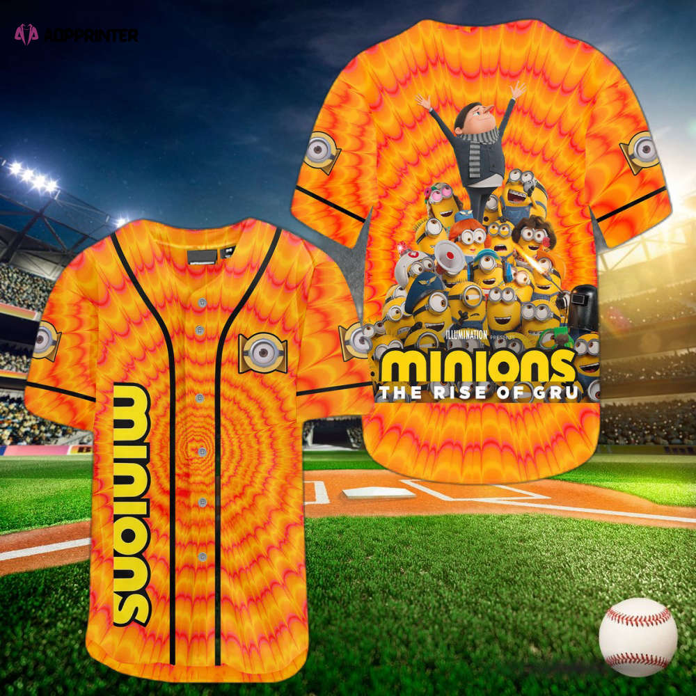 Minions Rise of Gru Baseball Jersey: Playful Fan Style with a Twist - Aopprinter T-Shirts, Hoodie, Sweatshirt (Image 1)