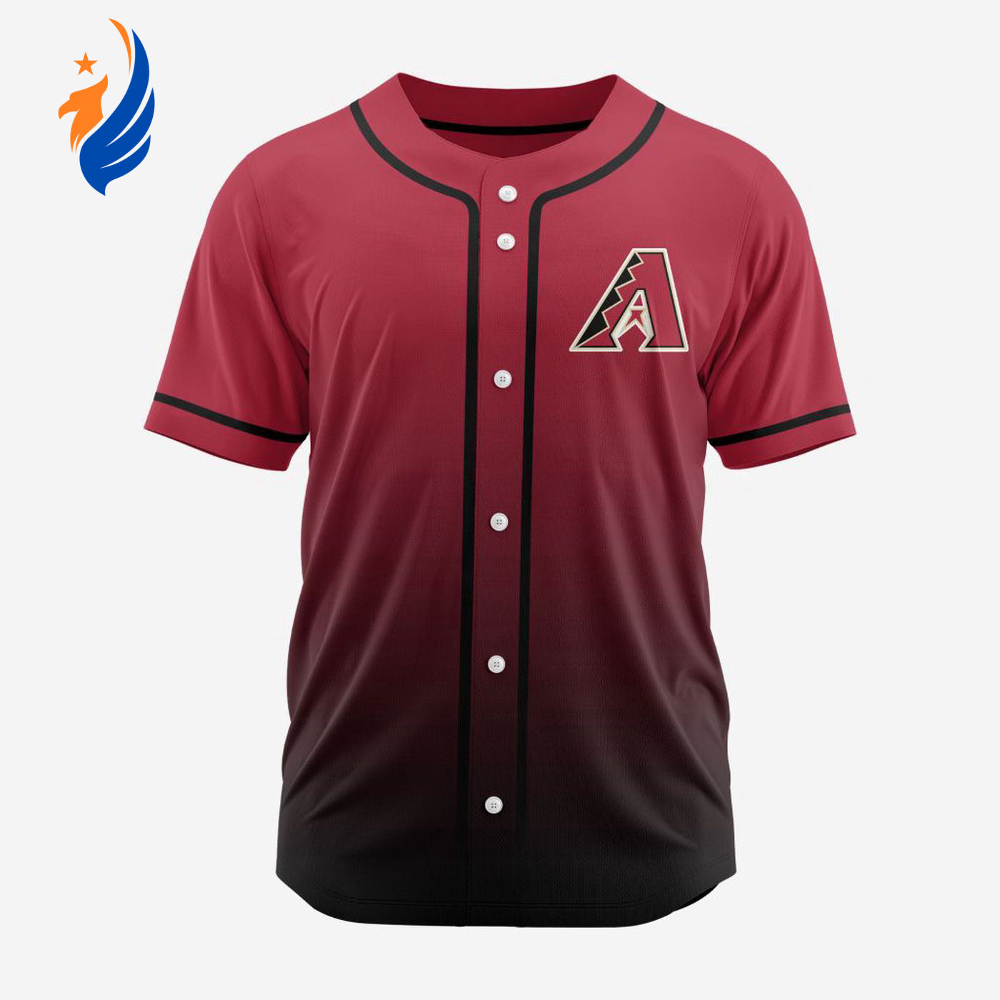 MLB Arizona Diamondbacks Personalized Gradient Design Baseball Jersey Gift for Men Women - Bafud T-Shirts,... (Image 1)