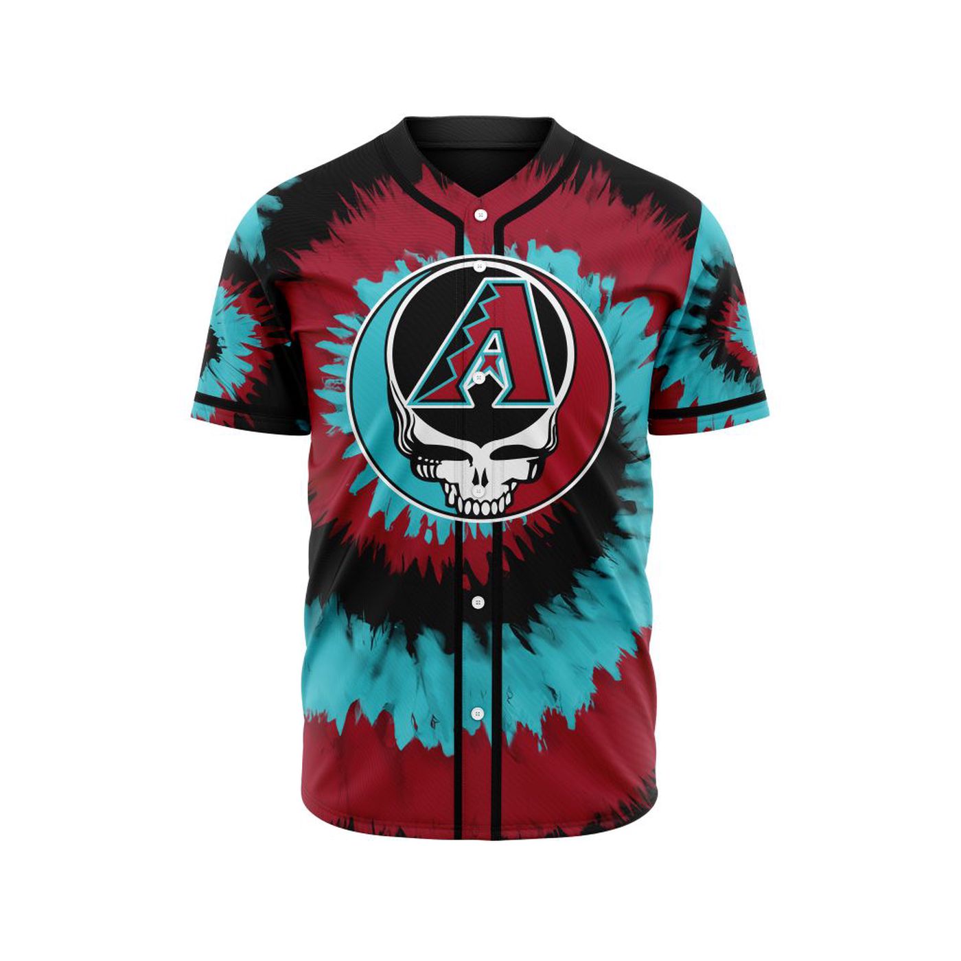 MLB Arizona Diamondbacks Special Grateful Dead Design Baseball Jersey Gift for Men Women - Bafud T-Shirts,... (Image 2)