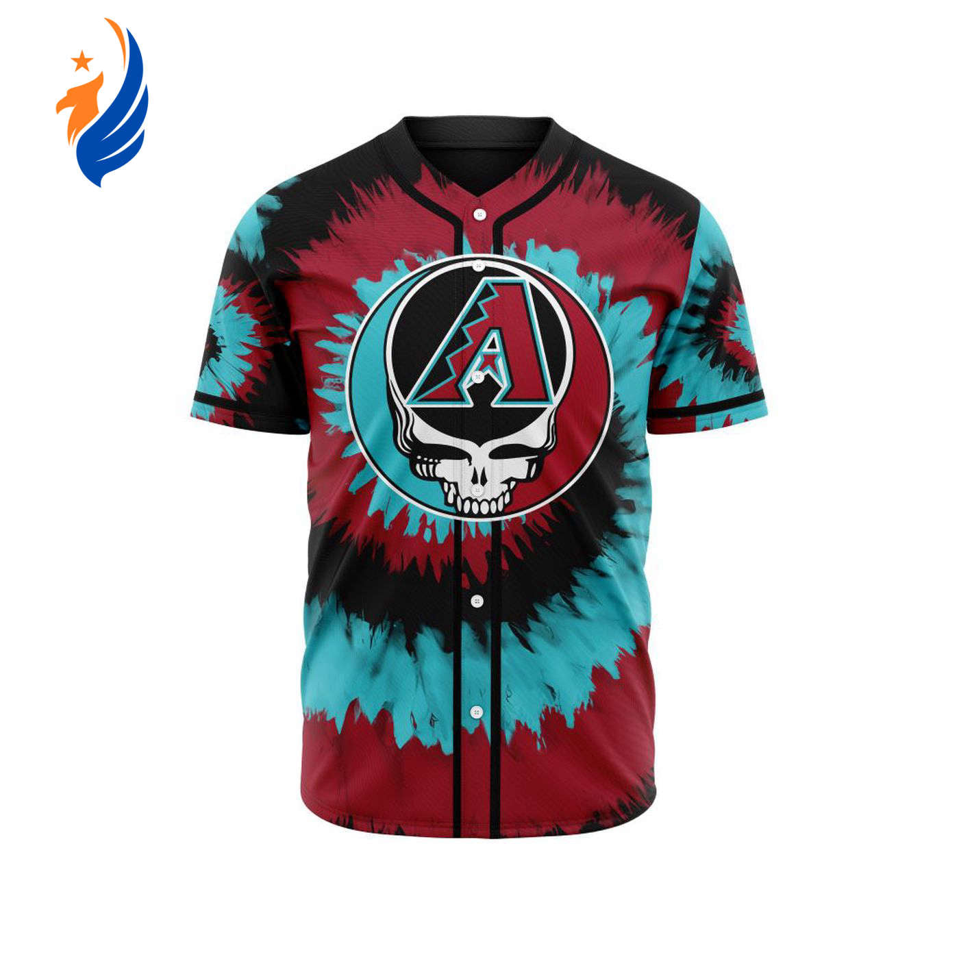 MLB Arizona Diamondbacks Special Grateful Dead Design Baseball Jersey Gift for Men Women - Bafud T-Shirts,... (Image 1)